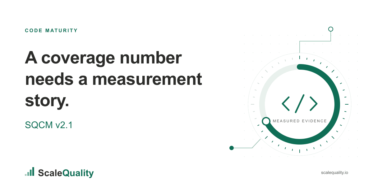 SQCM v2.1: a coverage number needs a measurement story